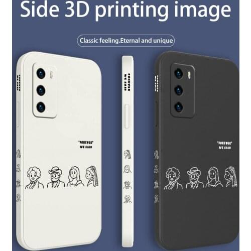Excellent Quality Phone Case For Huawei P40 P40Lite P30 P20 Mate 40 40Pro 30 20 Pro Lite P Smart 2021 Y7a Silicone Cover