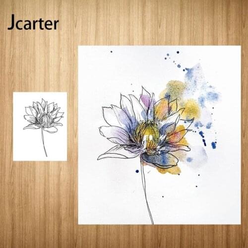 Blossom Flowers Rubber Clear Stamps Silicone Seals for DIY Scrapbooking Craft handmade Tools Card Make Paper Make Decor Stencil