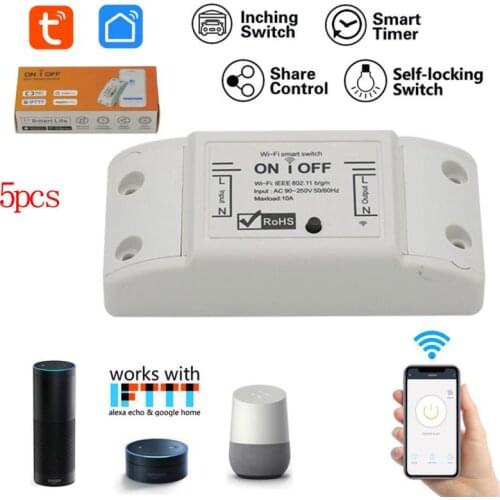 DIY Module Wifi Light Switch For XiaoMi Wireless APP Remote Control Switch Tuya Smart House Sensor Switch For Alexa Google Home