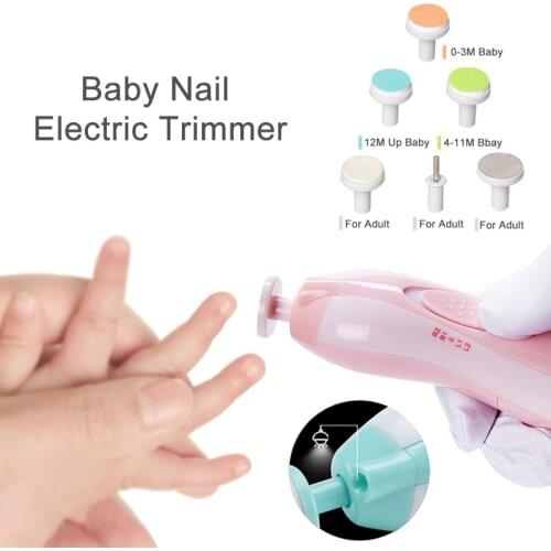 Electric Baby Nail Trimmer Baby Scissors Babies Nail Care Safe Nail Clipper Cutter For Kids Infant Newbron Nail Trimmer Manicure