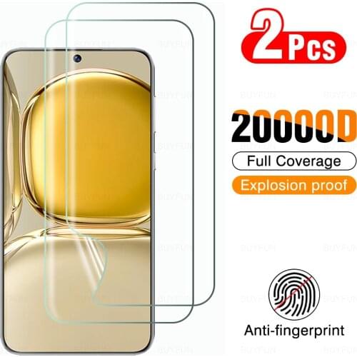 2Pcs Hydrogel Protector Film Not Glass For Huawei P50 Pro On Hawei P 50 P50Pro 50Pro Protective Safety Screen Full Cover Film