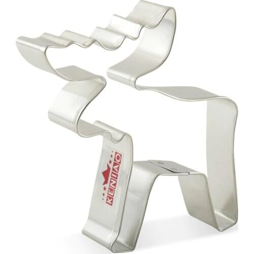 KENIAO Moose Cookie Cutter Woodland Christmas Fondant / Bread / Sandwich / Biscuit Cutter for Kids- 9 x 10.7 cm -Stainless Steel