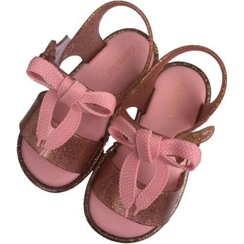 Melissa Mini Shoes 2021 New Summer Style Jelly Shoe princess Girl Non-slip Kids Beach Sandal Toddler SH19004