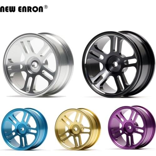 NEW ENRON Aluminum 5 Spoke Wheels Rims 1:10 Hub 4P For RC On-Road Drift Tamiya Traxxas Kyosho RedCat SAKUR HSP HPI