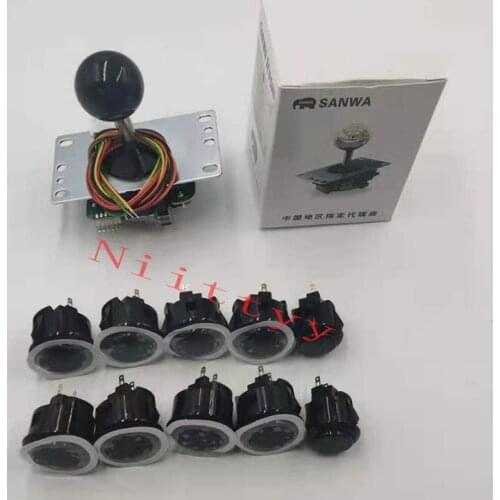 Original Sanwa Japan JLF-TP-8YT OBSF-30 Push Button USB to PC For JAMMA MAME Arcade DIY Kit