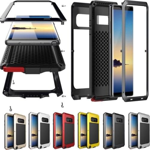 360 Full Protective Doom armor Metal Shockproof Case For Samsung galaxy Note 20 Ultra Note 10 9 8 S8 S9 S10 S20 Plus Phone Cover