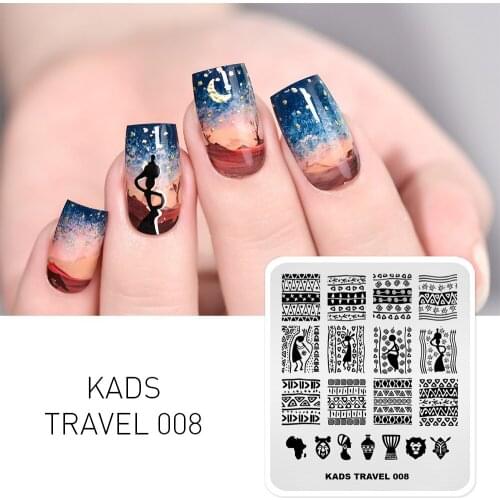 Nail Stamper Travel 008 Dancer Nail Stamping Plates Liner Flower Pattern Manicure Stamper Stencil Template Nail Art DIY Plate