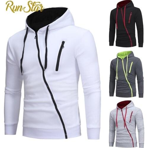 Autumn Winter Hoodies Men Casual Long Sleeve Hoodie Men Sweatshirts Slim Zipper Hoody Men Hooded Male Streetwear Tops 2021