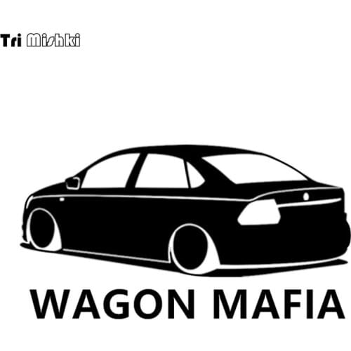 Tri Mishki HZX144 10.5*20cm car sticker wagon mafia auto car stickers