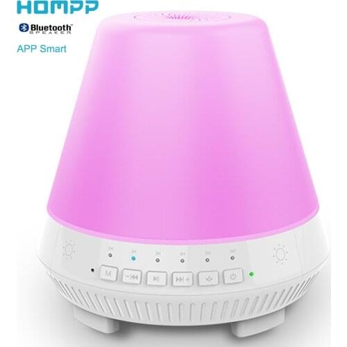 Ultrasonic Essential Oil Diffuser Humidifier Mobile APP Multifunction Bluetooth Musician Mini Speaker Aromatherapy Machine 300ml