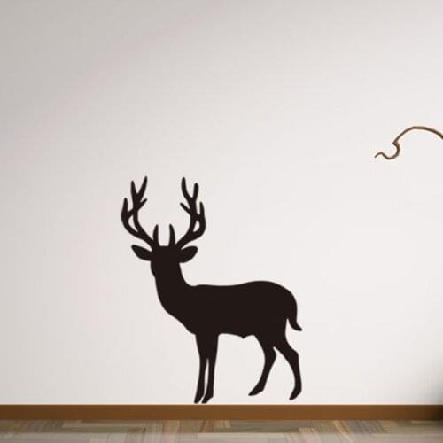 Forest reindeer deer vinyl wall decal home decor living room bedroom art wallpaper removable wall stickers