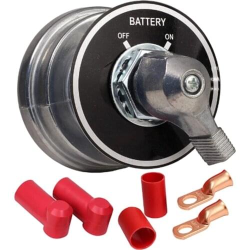 Automotive Ship Boat Power-off Switch High-current Main Battery Disconnection Kit Car Rotary Battery Isolator Switch Kit