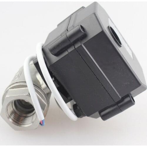 1" SS304 Motorized Ball Valve BSP/NPT Thread Electric Ball Valve 220V/110V DN20 CR-03 Reduce Bore Free Shipping