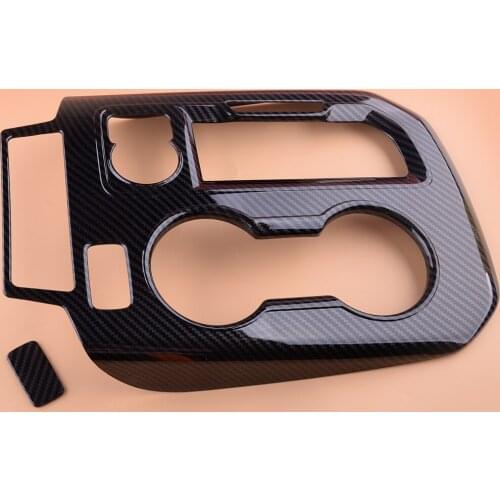 1 SET ABS Plastic Car Print Interior Gear Shift Frame Cover Trim fit for Chevrolet Blazer 2019 2020 LHD