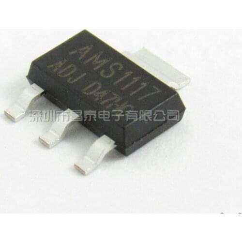 10pcs / 1 lot AMS1117-ADJ SOT-223 Adjustable Linear Voltage Stabilizer LDO Buck IC SMD
