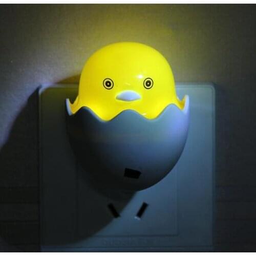 2018 Order Newest Novelty Yellow Duck Night Light Luminaria Lava Lamp Kids Led Wall Lamp For Bedroom Baby US Plug Room Light