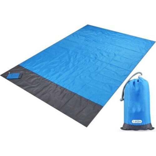 2x2.1m bag type waterproof beach blanket, folding camping mat, portable mattress, outdoor picnic mat and beach mat