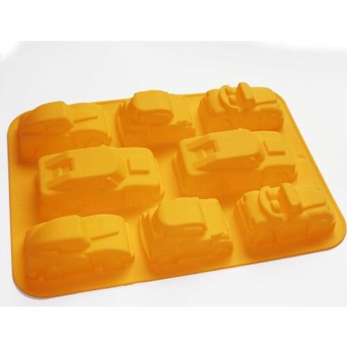 3d Cars Cake Chocolate Soap Candle Muffin Cupcake Pan Bakeware Silicone Mold