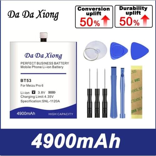 4600mA 0 cycles battery for Meizu PRO6 BT53 Battery Smart Mobile Phone for Meizu PRO 6 BT53 PRO6s Pro 6S BT53S