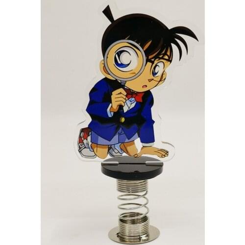 Anime detective conan Car decorations Moving head spring dolls Car interior decorations toy gift