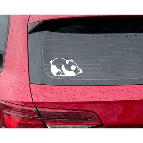 BK Home Panda Design White Car Sticker-1