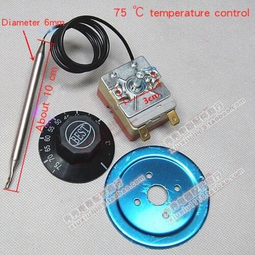 Electric water heater water cooker accessories electric water heater thermostat switch adjustable 75 degree temperature controll
