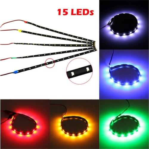 Hot sale 4 Color Car Interior Led Strip Sticker Waterproof Flexible Car Light Daytime Running Lights
