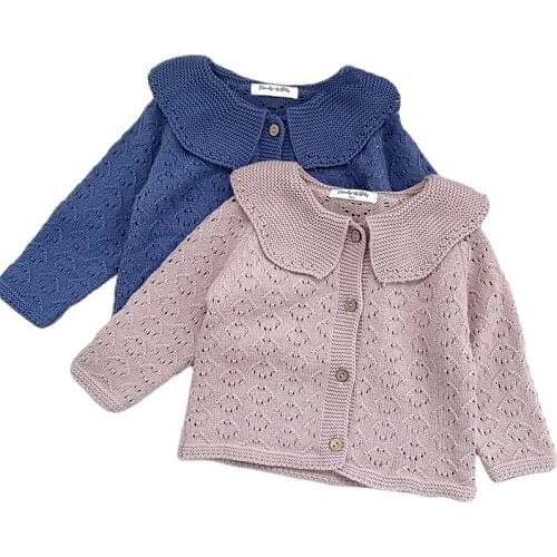 Autumn Kids Baby Newborn Cardigan Coat Winter Girl Knitting Girls Sweaters Cotton Baby Boys Jacket Sweaters Childrens Clothing