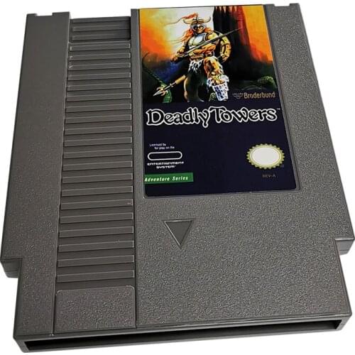 DeadlyTowers-Game Cartridge For NES Console 72 Pins 8bit Single card