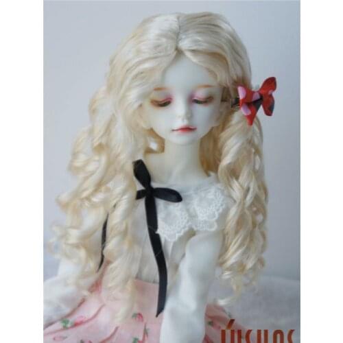 JD285 1/8 16 1/4 Fashion Long wave Nobel princess BJD wig size 5-6inch 6-7inch and 7-8inch synthetic mohair doll accessories