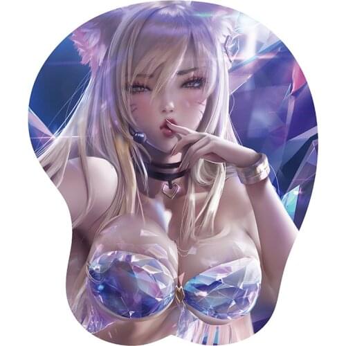 3D ergonomic mouse pad with wrist support cartoon anti-slip mouse pad game computer office computer mouse pad EVA wristband