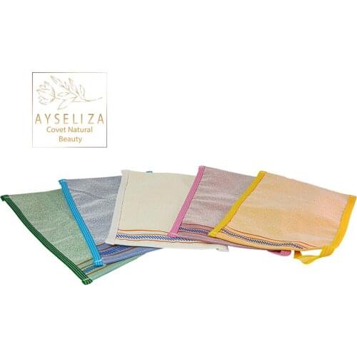 Colorful %100 Viscose Turkish Bath Glove Purifying Body Remove Dead Skin Choose Your Mitt Natural Plant Fibers Silky And Bright