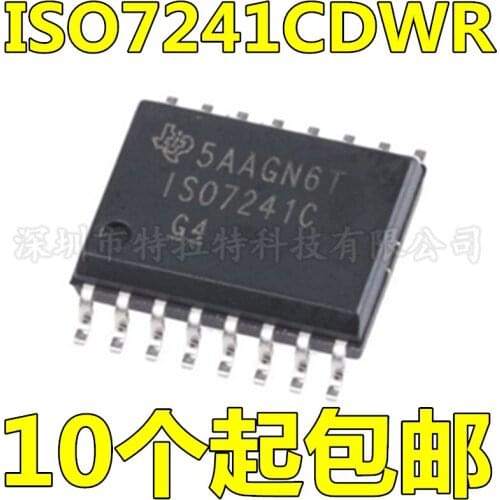 10pcs/lot Brand New & Original ISO7241CDWR ISO7241C ISO7241 7241C SOP16 Ti Isolator