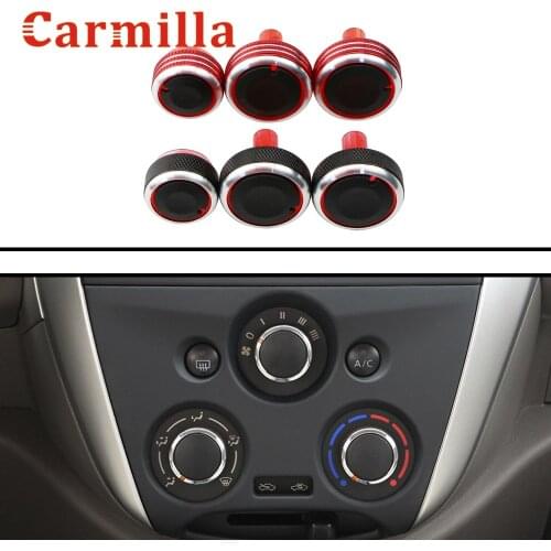Carmilla Car Air Condition A/C Heater Climate Dash Control Switch Knobs Fit for Nissan Cube Versa Note Micra Almera 2016 2017