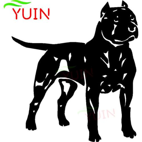 Pit Bull American Staffordshire Terrier Dog Animal Car Sticker Decoration Accessories Fashion Cover Scratch Waterproof Decal