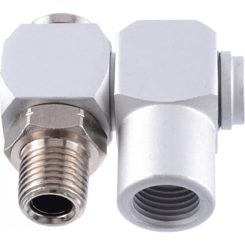 1Pc Air Hose Connector Adapter 360 Degree Rotatable Pneumatic Swivel Joint Coupling Connector for Hardware Tools