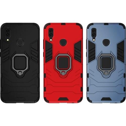 Shockproof Armor Case For Huawei P Smart 2019 Case Ring Holder Stand Cover for Huawei P Smart 2019 Psmart 2019 POT-LX1 POT-LX3