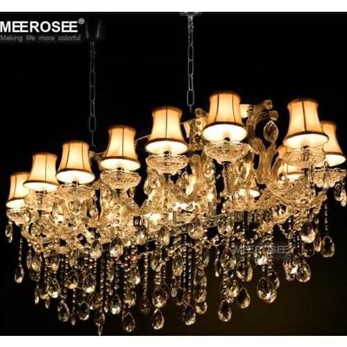 Rectangle Crystal Chandelier Light Fixture modern Silver crystal Lamp lustre for Hotel Restaurant Living Room MD32011