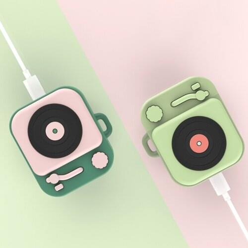 Retro gramophone walkman 3D Case For AirPods 1 2 Charging Box Soft Silicone Wireless Bluetooth Earphone Protective Cover Coque