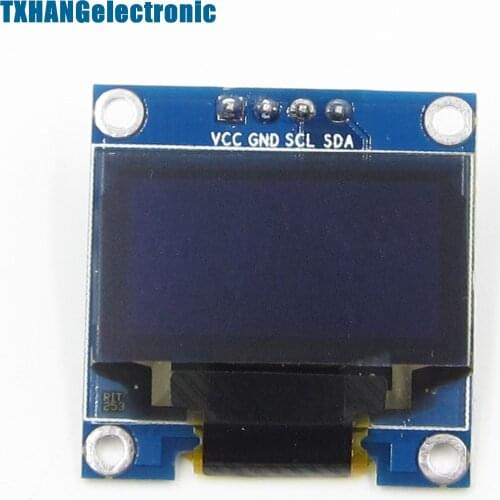 Blue 3-5V 0.96" I2C Serial 128X64 OLED LCD LED Display Module diy electronics