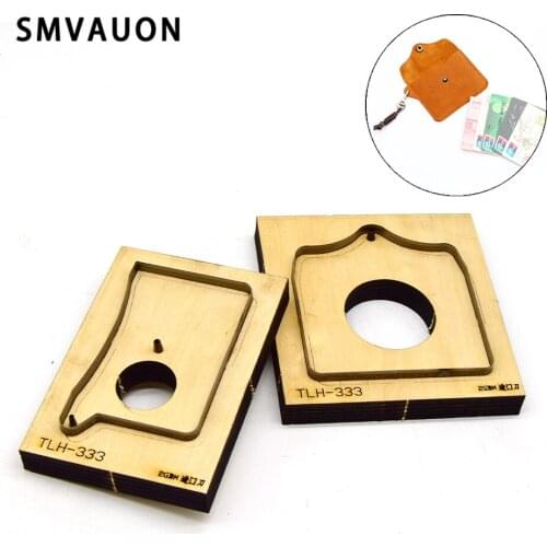 SMVAUON Wooden Die Cutting Diy Simple Clasp Type Card Bag Coin Purse Dies Fille Scrapbooking Suitable For Die Cutting Machines