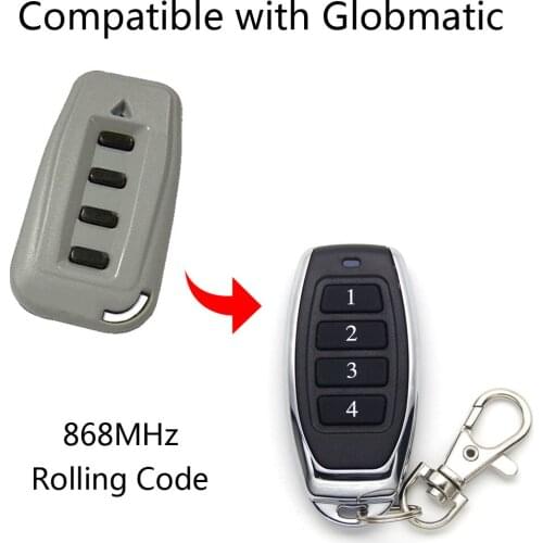 Compatible Globmatic Remote Control 868MHz Rolling Code Sliding Gate Roller Shutter Garage Door Remote Control Duplicator