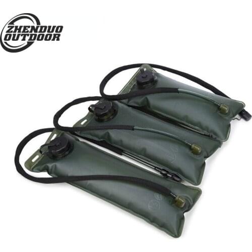 2.5L EVA Leakproof Water Bag Hydration Tactical Bottle With Drinking Tube Detachable Water Reservoir Bag Backpack Portable