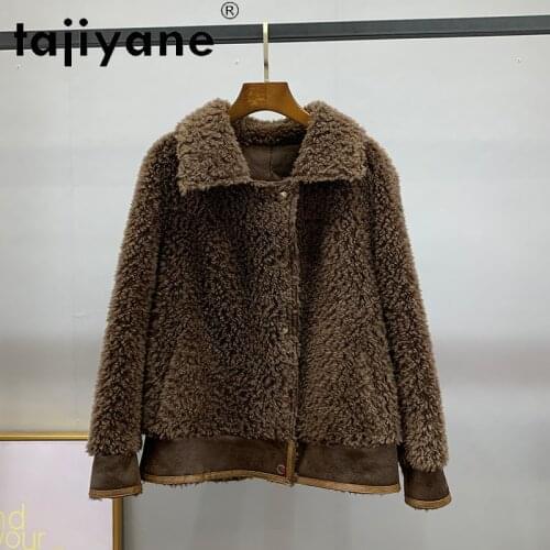 Women Clothes Winter 2021 Real Fur Coat Female Genuine Wool Jackets Woman Sheep Shearing Jacket Woman Parkas TN422