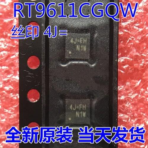 10PCS-50PCS/LOT RT9611CGQW RT9611CG RT9611C 4J= 4J=FH QFN-8 Free shipping