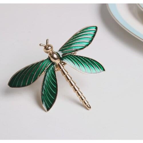 12PCS/Simple new Chinese green dragonfly napkin ring table top decoration for hotel reception, wedding banquet, family party dec