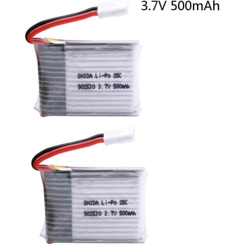 2PCS/lot 3.7V 500mAh 25C 1S LiPo Battery For Wltoys V931 F949 XK K123 6Ch RC Helicopter Spare Parts 3.7V toys accessory
