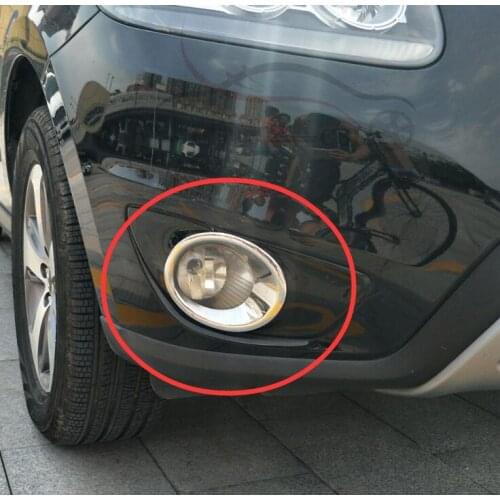 ABS Chrome Front Foglight Fog lights Lamp Cover Trim for Hyundai Santa Fe 2010 2011 2012 Car Accessories Decoration Trim