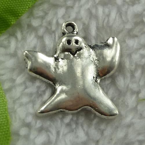 Free Ship 176 pcs tibetan silver spirit charms pendant 24X24mm #2596