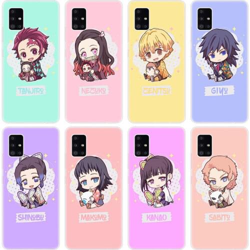 Anime Demon Slayer Soft Case for Samsung Galaxy A12 A02 A03S A21S A22 A32 A52 A72 A82 Quantum 2 S21 Plus FE Ultra M02S M12 Cover